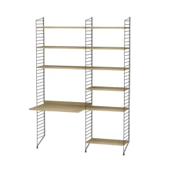 Discount String Estante , Roble, 78x30 cm, paquete de 3 Beige