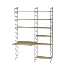 New String Estante , Roble, 78x30 cm, paquete de 3 Beige