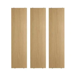 Sale String Estante , Roble, 78x20 cm, paquete de 3 Beige