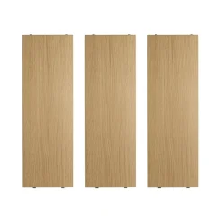 Clearance String Estante , Roble, 58x20 cm, paquete de 3 Beige