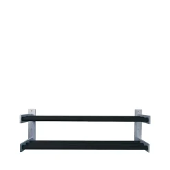 New Scherlin Estante zapatero 5, Roble teñido de , pared, 2 plan Negro