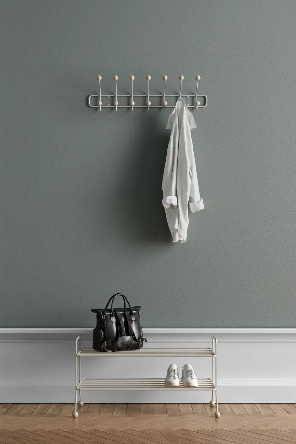 Clearance Maze Estante zapatero Bill Shoe Shelf L, Greige Gris