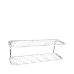 New Essem Design Estante zapatero Classic 650, /cromo, 2 niveles, 120 cm Blanco