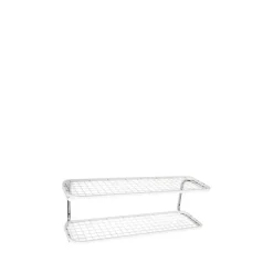 New Essem Design Estante zapatero Classic 650, /cromo, 2 niveles, 70 cm Blanco