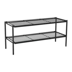 Outlet Scandi Living Estante zapatero Nod 80x30x37 cm, Black Negro