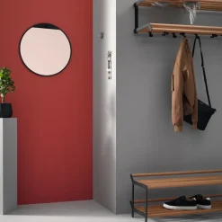 Essem Design Estante zapatero Tamburin 60 cm, roble- Negro