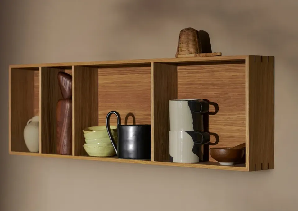 Outlet Ferm Living Estantería Bon 36x47 cm, Oiled Oak Marrón