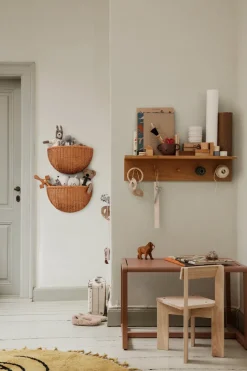 Outlet Ferm Living Estantería con ganchos Place Rack roble, Medium Marrón