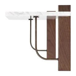 New Audo Copenhagen Estantería Corbel 100x30cm, Marble carrara Multi
