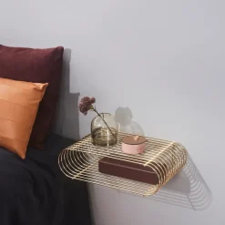 Sale AYTM Estantería Curva, latón Color dorado