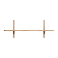 Discount Andersen Furniture Estantería de pared A Light Shelf 90x21x35 cm, Oak Marrón