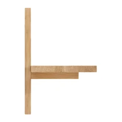 Discount Andersen Furniture Estantería de pared A Light Shelf 90x21x35 cm, Oak Marrón
