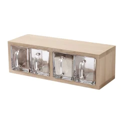Best Andersen Furniture Estantería de pared A-Organizer 1 52x18x17 cm, Oak Marrón