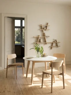 Outlet Andersen Furniture Estantería de pared A-Shelf Large 78x12x67 cm, Oak Marrón