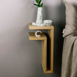 Best Maze Estantería de pared F-shelf roble, Estante a la izquierda Marrón