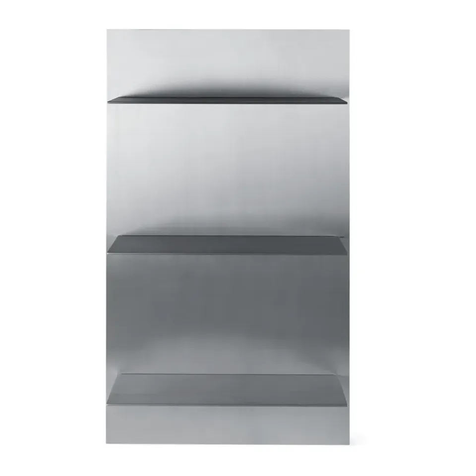 Discount Ferm Living Estantería de pared Lager triple 55x100 cm, Aluminium Plateado