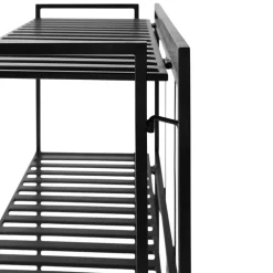 Best MUUBS Estantería de pared Manhattan Low 65,5x33x79,5 cm, Black Negro