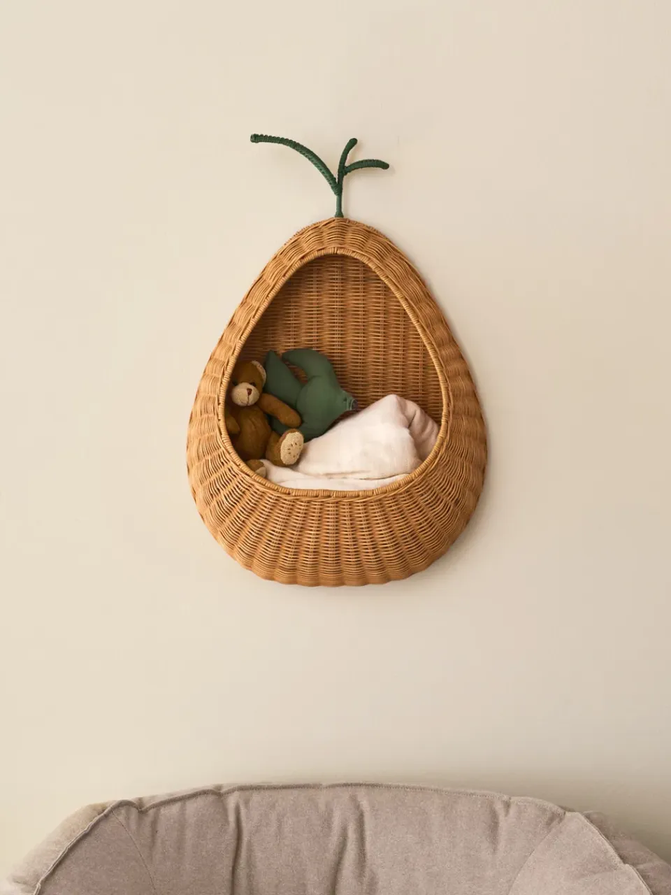 Discount Ferm Living Estantería de pared Pear, 45,7x68 cm Beige