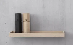 Clearance Andersen Furniture Estantería de pared Shelf 10 32 cm, Lacquered oak Marrón