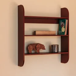 Online TÔNN furniture Estantería de pared Strapats 62x73,6 cm, Burgundy Rojo