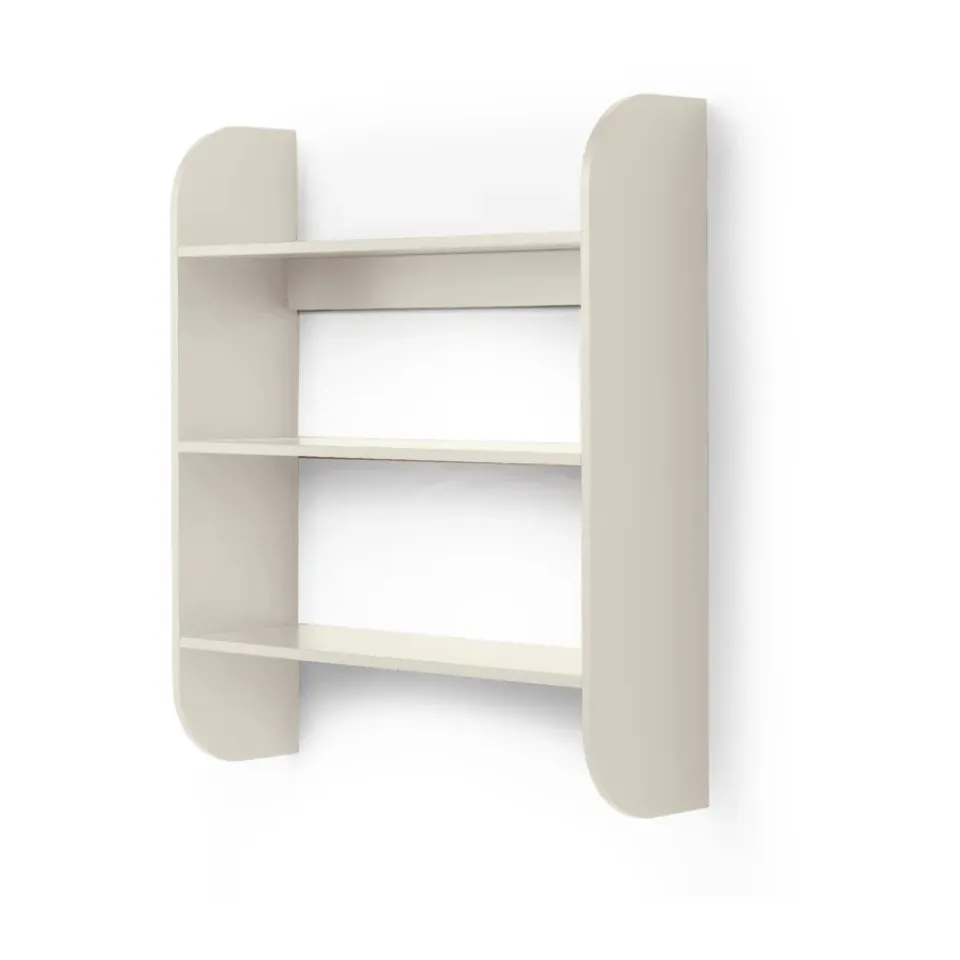 Discount TÔNN furniture Estantería de pared Strapats 62x73,6 cm, Off-white Blanco