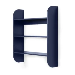 New TÔNN furniture Estantería de pared Strapats 62x73,6 cm, Midnight blue Azul
