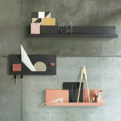 New Muuto Estantería Folded, grande, Negro