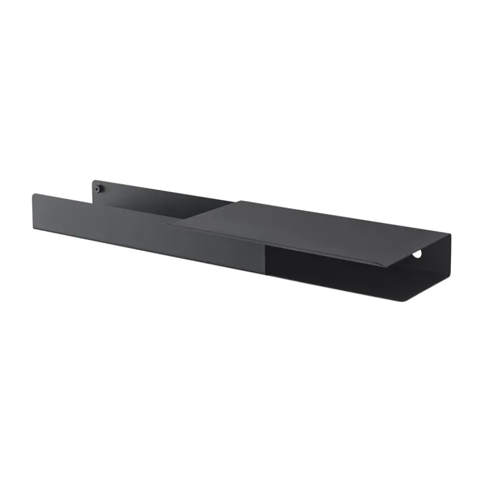 Hot Muuto Estantería Folded platform 62x5,4 cm, Black Negro