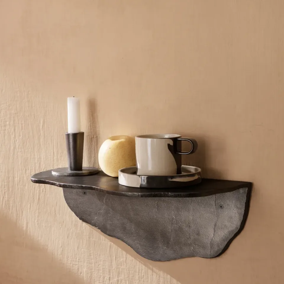 Clearance Ferm Living Estantería Fracture, Aluminio ennegrecido Negro
