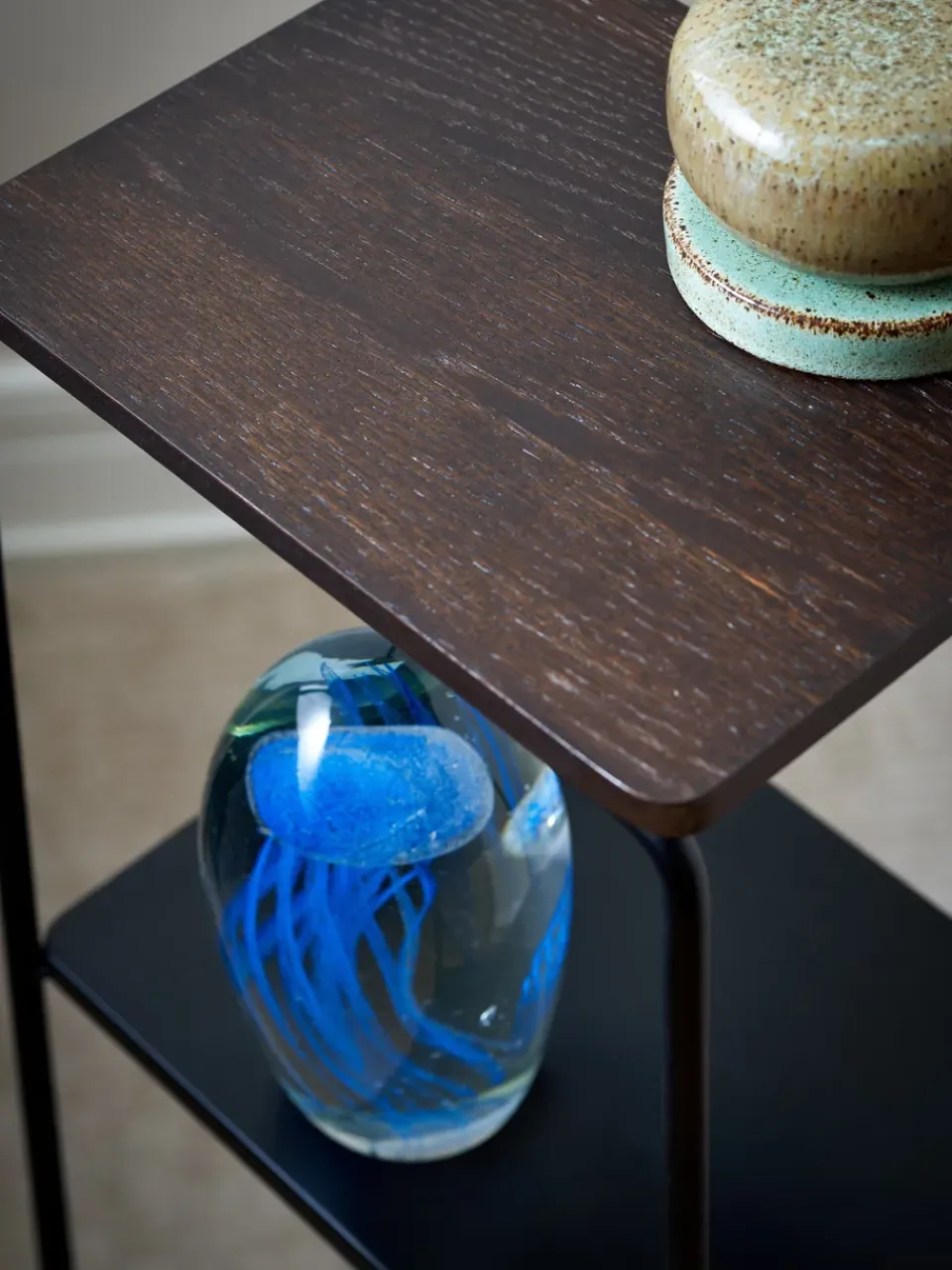 Outlet Maze Estantería Mixrack Floor Shelf S 26x19x57,2 cm, Stained oak-black MarrónNegro