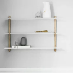 Best Gejst Estantería Nivo A, roble claro- Blanco