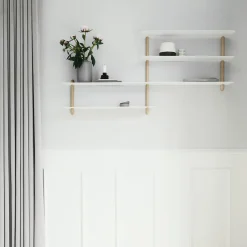 Outlet Gejst Estantería Nivo B, roble claro- Blanco