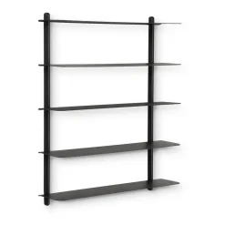 Clearance Gejst Estantería Nivo E, Fresno teñido de - Negro