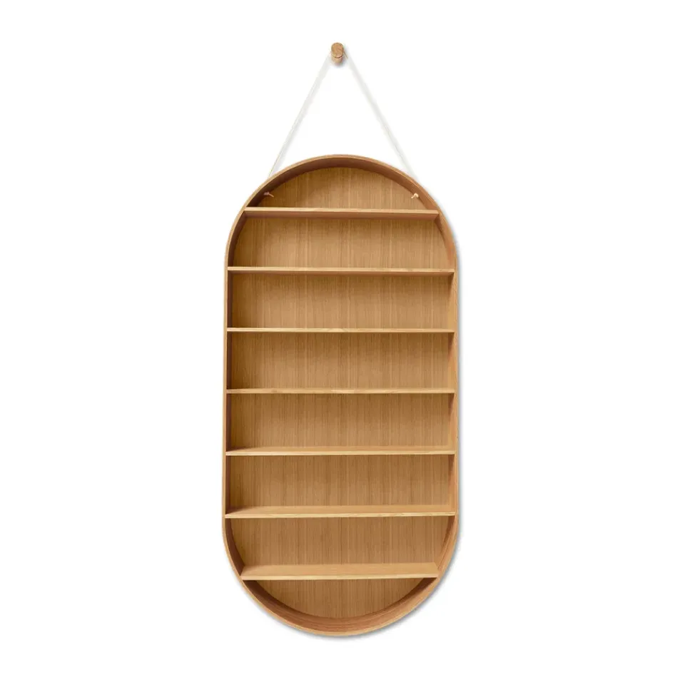 Discount Ferm Living Estantería Oval Dorm, Oiled oak Beige