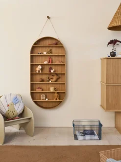 Discount Ferm Living Estantería Oval Dorm, Oiled oak Beige