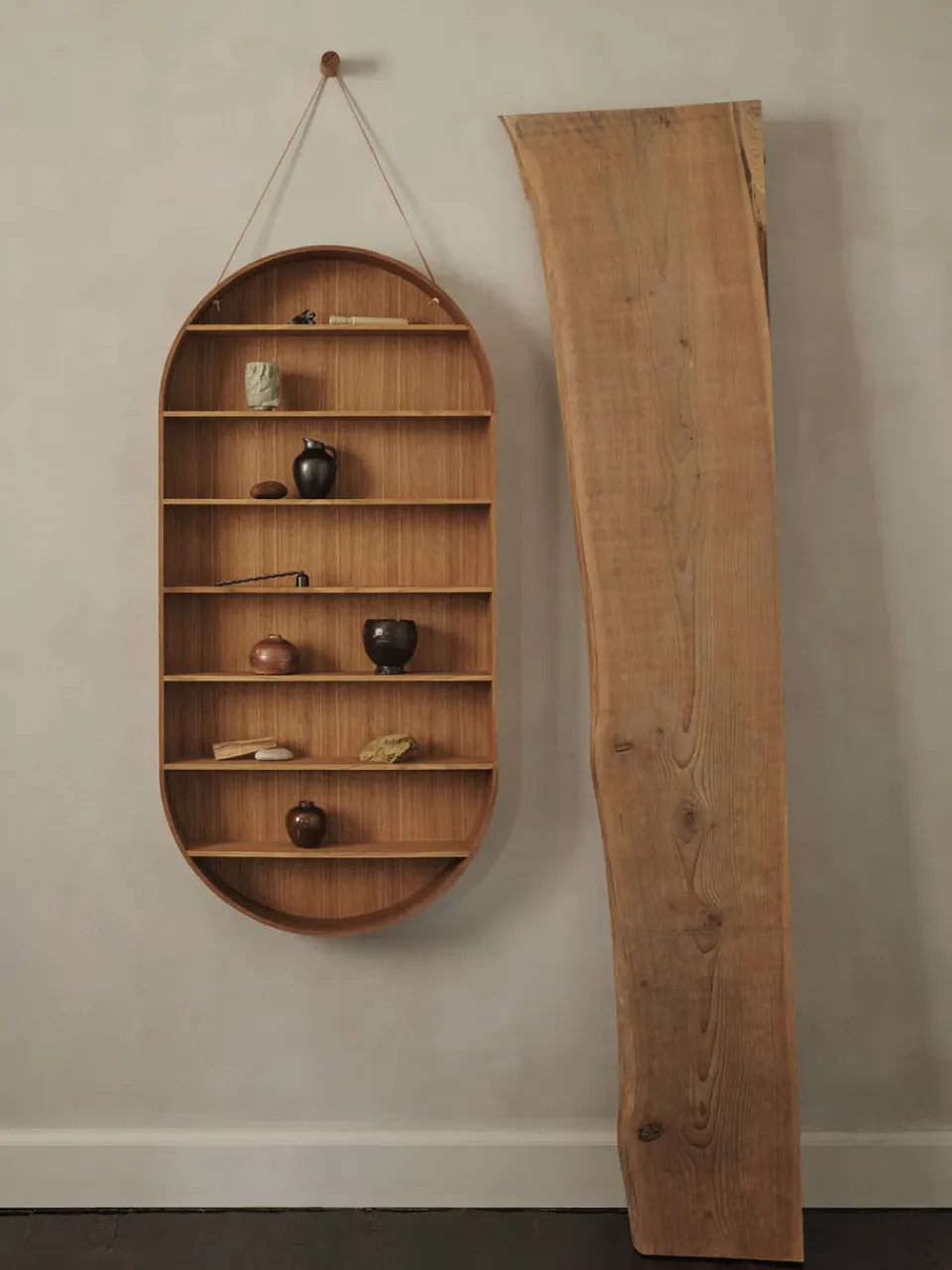 Discount Ferm Living Estantería Oval Dorm, Oiled oak Beige