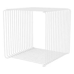 Outlet Montana Estantería Panton Wire Single 34,8x34,8x34,8 cm, Snow Blanco