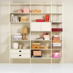 Clearance TÔNN furniture Estantería Portal 158 cm, Off-white Blanco