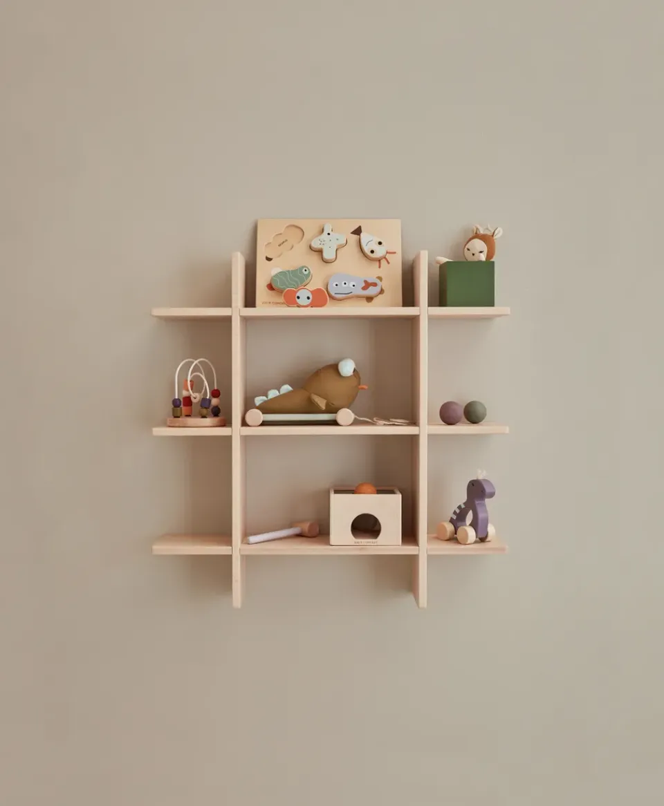 Online Kid's Concept Estantería Saga blonde, Haya Beige