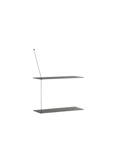Outlet Woud Estantería Stedge 60 cm, Fresno pintado Negro