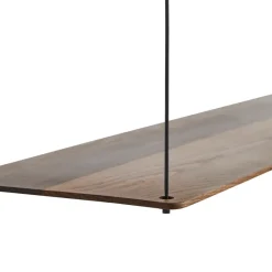 Outlet Woud Estantería Stedge 80 cm, roble ahumado Marrón