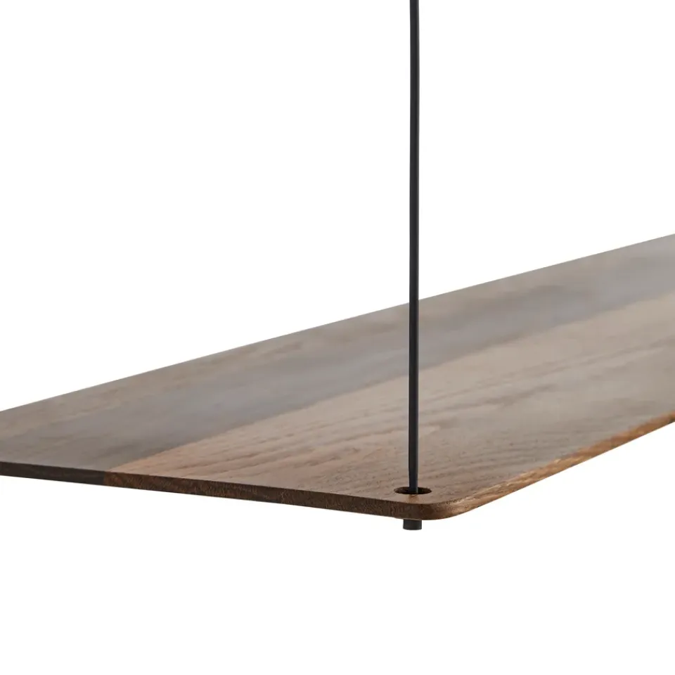 Outlet Woud Estantería Stedge 80 cm, roble ahumado Marrón