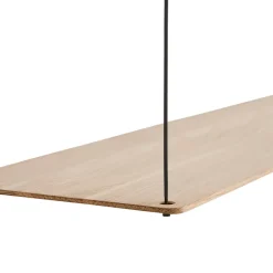 Clearance Woud Estantería Stedge 80 cm, roble pigmentado blanco Marrón