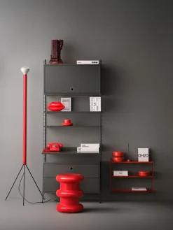 Discount String Estantería Pocket metal, Oxtorg Rojo