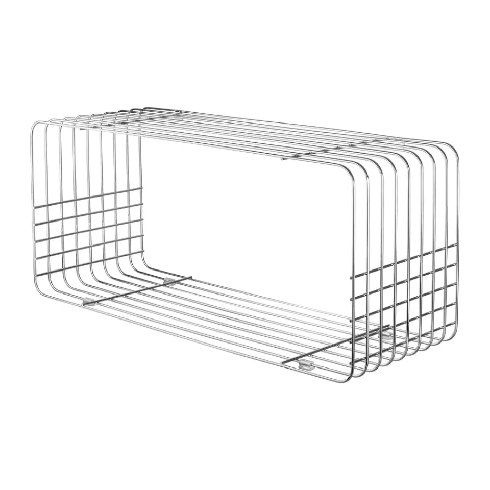 Discount Mette Ditmer Estantería Wire, Chrome, 31x70x26 cm Plateado