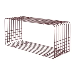 New Mette Ditmer Estantería Wire, Wine, 31 × 70 × 26 cm Rojo