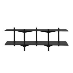 Sale Hem Estantería Zig Zag Media 194x57 cm, Black Negro