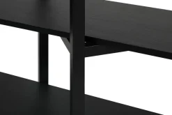 Sale Hem Estantería Zig Zag Media 194x57 cm, Black Negro