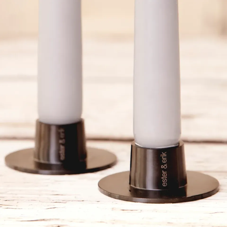 Sale Ester & erik 2 Candelabros mate, Negro