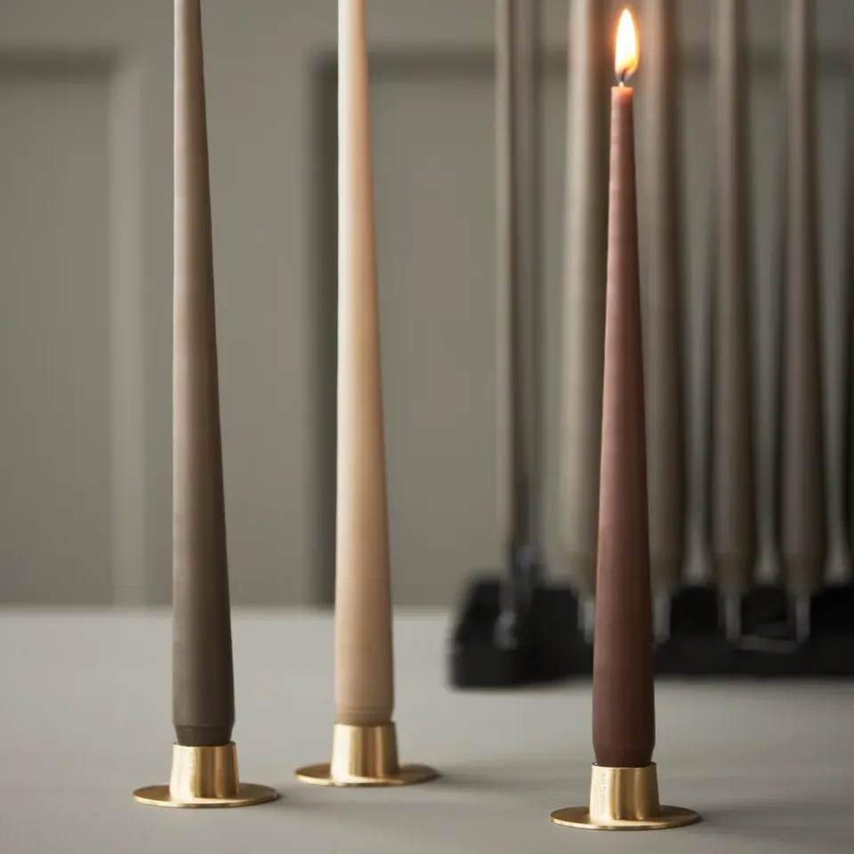 Sale Ester & erik 2 Candelabros mate, Oro Color dorado
